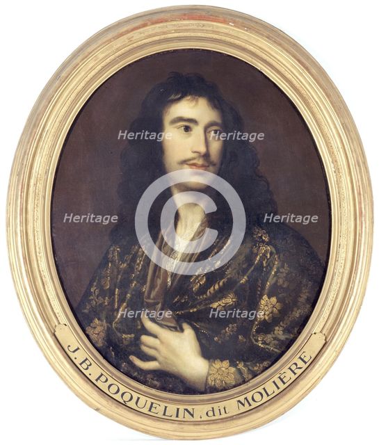 Portrait of Molière (1622-1673), dramatic author and actor, between 1801 and 1900. Creator: Unknown.