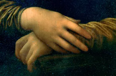 'Portrait of Mona Lisa' (detail), 1503-1506. Artist: Leonardo da Vinci