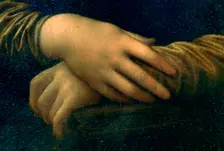 Portrait of Mona Lisa (detail), 1503-1506. Artist: Leonardo da Vinci