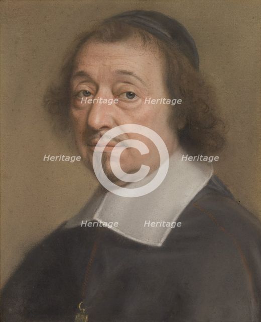 Portrait of Monseigneur Louis Doni d'Attichy, Bishop of Riez and later of Autun, 1663. Creator: Robert Nanteuil.