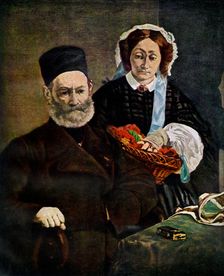 Portrait of Monsieur and Madame Auguste Manet 1860 (1938).Artist: Edouard Manet