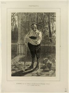 Portrait of Monsieur Dubois, curate of St. Pierre..., 1857. Creator: Félicien Rops