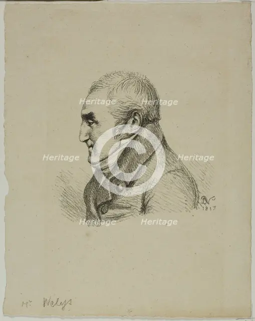 Portrait of Monsieur Nelys in Profile, 1817. Creator: Vivant Denon.
