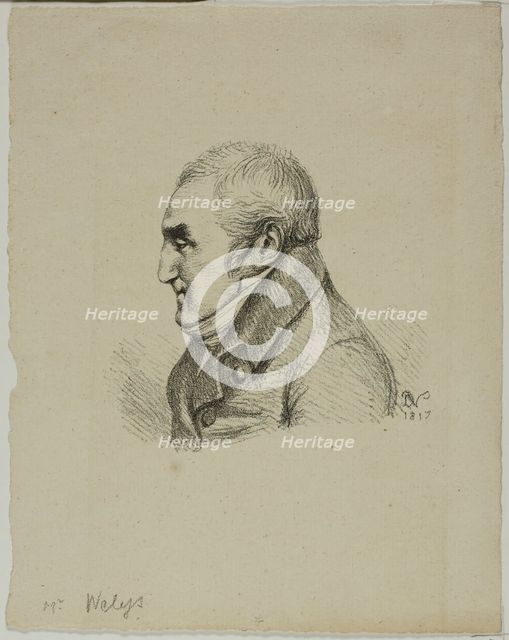 Portrait of Monsieur Nelys in Profile, 1817. Creator: Vivant Denon.