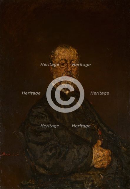 Portrait of Monsieur Rouland, c. 1875. Creator: Adolphe Monticelli.