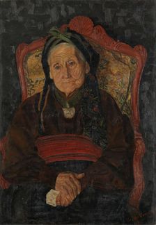 Portrait of "Mor Kleppen", 1896 or 1897. Creator: Helene Augusta Vosgraff