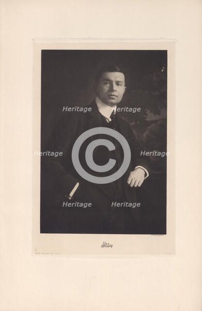 Portrait of Moritz Straus (1882-1959), 1920. Creator: Dührkoop, Rudolf (1848-1918).