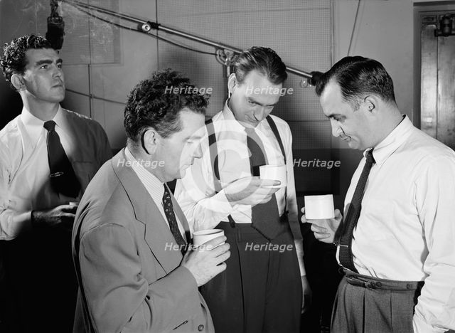 Portrait of Morty Palitz, Jack Hotop, Joe Mooney, and Andy Fitzgerald..., N.Y., ca. Dec. 1946. Creator: William Paul Gottlieb.