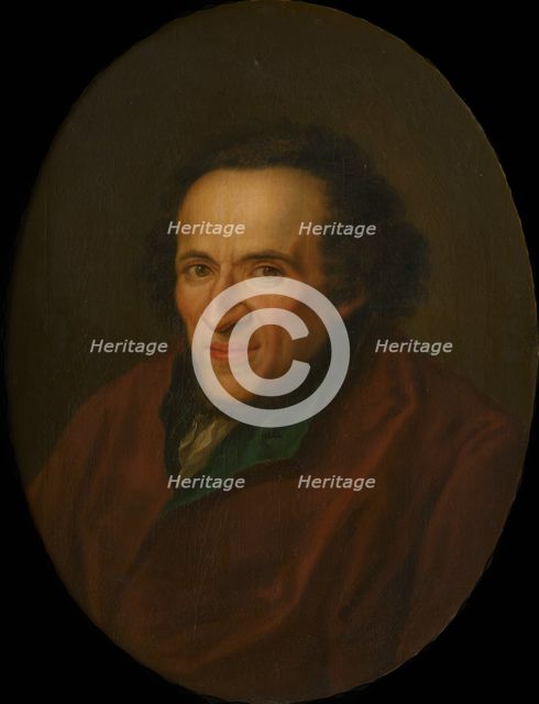 Portrait of Moses Mendelssohn (1729-1786) , Early 1780s. Creator: Anonymous.
