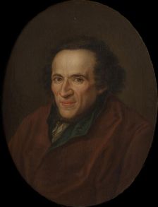 Portrait of Moses Mendelssohn (1729-1786) , Early 1780s. Creator: Anonymous