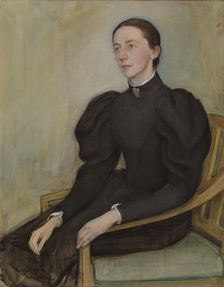 Portrait of Mathilda Wrede, 1896. Creator: Eero Jarnefelt