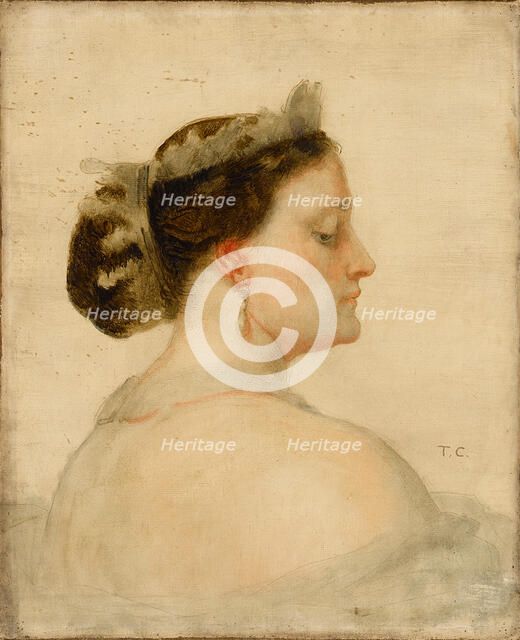 Portrait of Mathilde Bonaparte (1820-1904), Princesse Française. Artist: Couture, Thomas (1815-1879)