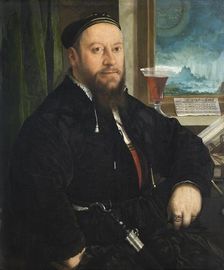 Portrait of Matthäus Schwarz, 1542. Creator: Christoph Amberger
