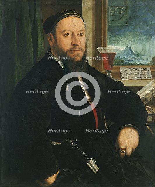 Portrait of Matthäus Schwarz. Artist: Amberger, Christoph (ca. 1500-1562)