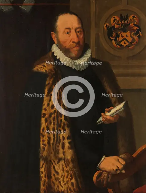Portrait of Mattheus Augustijnsz Steyn, Councilor in the College of the Admiralty of the Northern Qu Creator: Pieter Pietersz the Younger.
