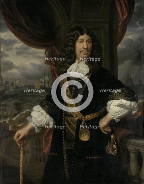 Portrait of Mattheus van den Broucke (1620-1685). Councillor of the Indies, 1670-1678. Creator: Samuel van Hoogstraten.