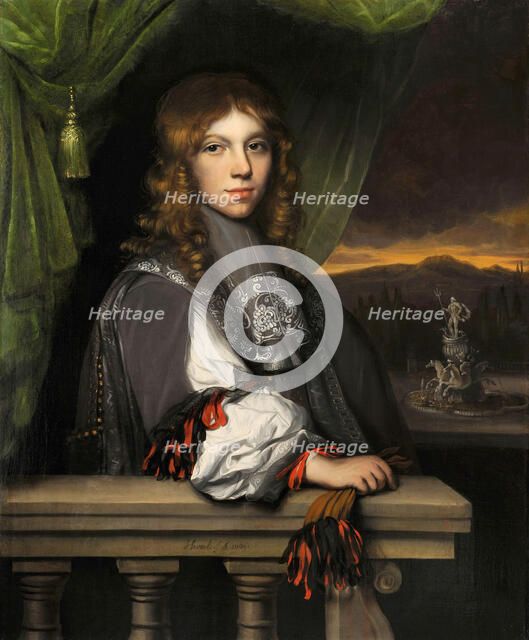 Portrait of Mattheus van den Broucke. Artist: Leveck, Jacobus (1634-1675)