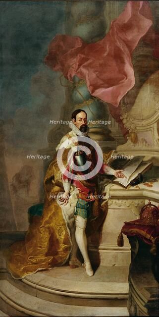 Portrait of Matthias (1557-1619), Holy Roman Emperor, ca 1760. Creator: Palko, Franz Anton (1717-1766).