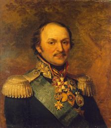 Portrait of Matvey I. Platov (1753-1818) (copy after the 1814 original made in Britain ?), 1822. Creator: George Dawe