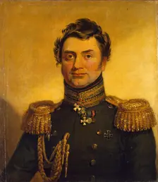 Portrait of Matvey Ye. Khrapovitsky (1784-1847) (replica of the 1821 portrait), 1822. Creator: George Dawe