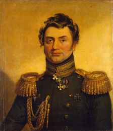 Portrait of Matvey Ye. Khrapovitsky (1784-1847) (replica of the 1821 portrait), 1822. Creator: George Dawe