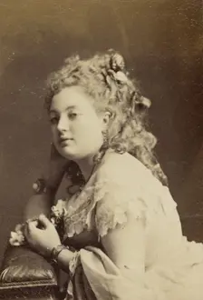 Portrait of Maud Howard, late 19th century. Creator: Unknown