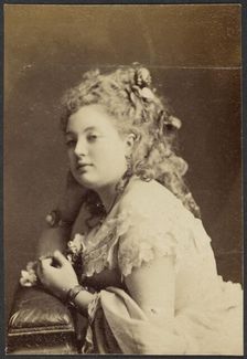 Portrait of Maud Howard, late 19th century. Creator: Unknown