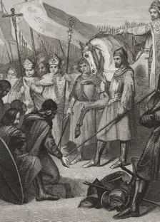 Portrait of Mauregatus of Asturias, the Usurper (?-788), King of Asturias from 783 to 788, 1853. Creators: Unknown, Antonio Roca Sallent