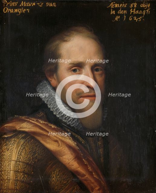 Portrait of Maurits (1567-1625), Prince of Orange, c.1609-c.1633. Creator: Workshop of Michiel Jansz van Mierevelt.