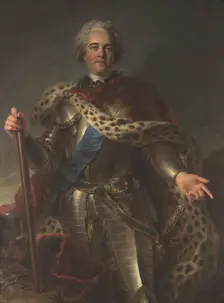 Portrait of Maurice de Saxe (1696-1750), Marshal of France, ca 1735-1739. Creator: Coypel, Charles-Antoine (1694-1752)