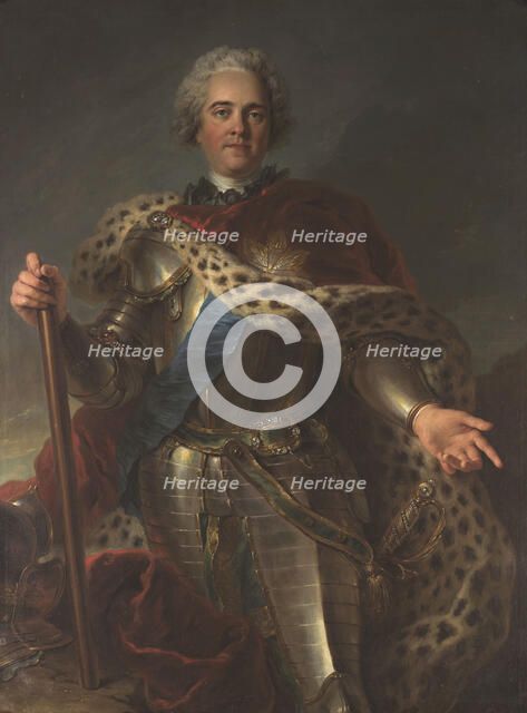 Portrait of Maurice de Saxe (1696-1750), Marshal of France, ca 1735-1739. Creator: Coypel, Charles-Antoine (1694-1752).