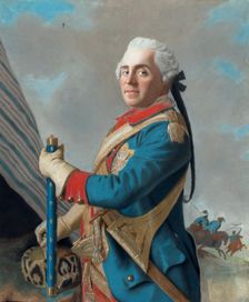 Portrait of Maurice de Saxe (1696–1750), Marshal of France, 1748. Artist: Liotard, Jean-Étienne (1702-1789)