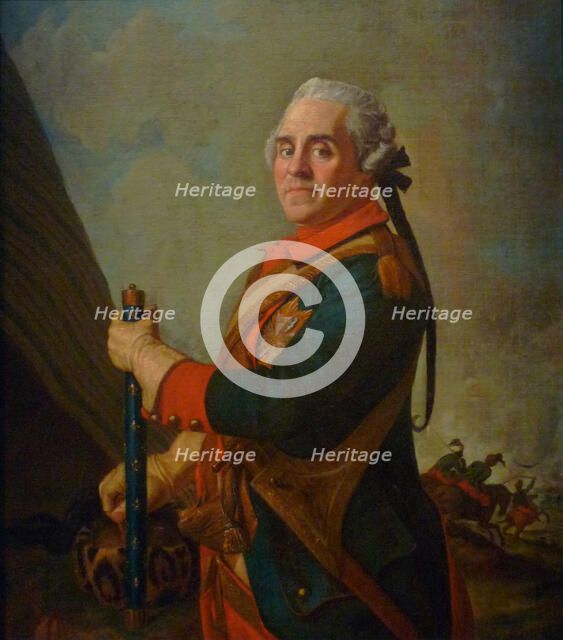 Portrait of Maurice de Saxe (1696–1750), Marshal of France, 18th century. Artist: Liotard, Jean-Étienne (1702-1789)