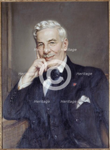 Portrait of Maurice Donnay (1859-1945), writer, 1934. Creator: Jules Cayron.