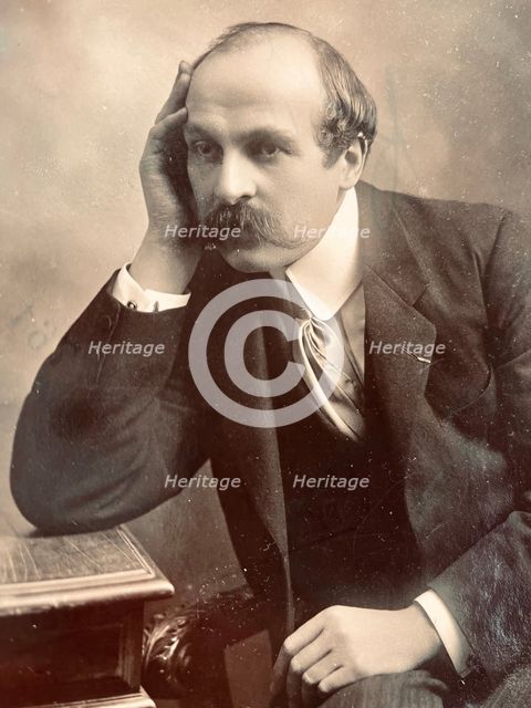 Portrait of Maurice Leblanc (1864-1941), 1900s. Creator: Henri Manuel.