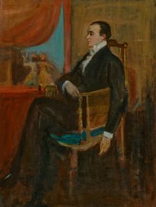 Portrait of Max Beerbohm (1872-1956), c1900. Creator: Conder, Charles (1868-1909)