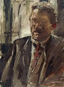 Portrait of Max Halbe (1865-1944), 1917. Creator: Corinth, Lovis (1858-1925)