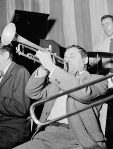 Portrait of Max Kaminsky and Dave Tough, Eddie Condon's, New York, N.Y., ca. Dec. 1946. Creator: William Paul Gottlieb