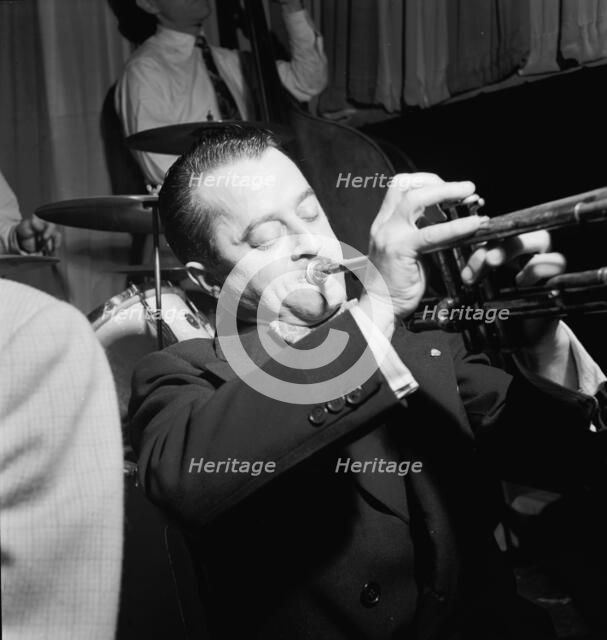 Portrait of Max Kaminsky, Eddie Condon's, New York, N.Y., ca. Sept. 1946. Creator: William Paul Gottlieb.
