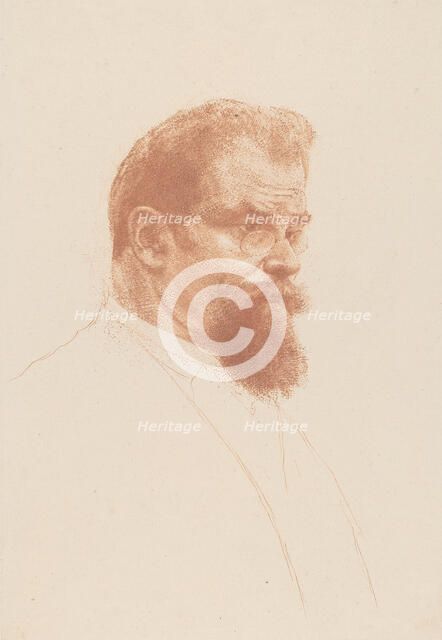 Portrait of Max Klinger, 1902. Creator: Orlik, Emil (1870-1932).