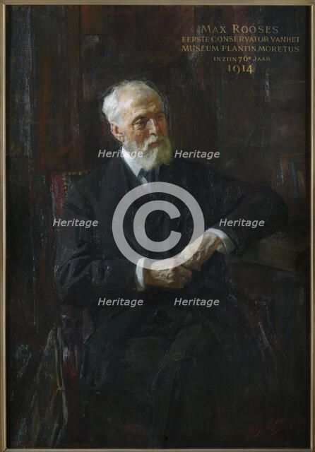 Portrait of Max Rooses (1839-1914) , 1914. Creator: Luyten, Jan Hendrik (1859-1945).