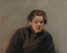 Portrait of Maxim Gorky, 1906. Creator: Akseli Gallen-Kallela