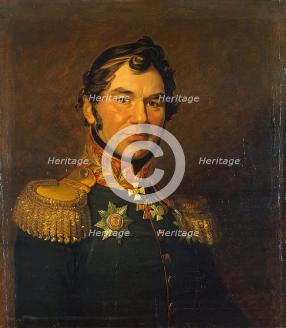 Portrait of Maxim F. Stavitsky (1778-1841), 1822. Creators: George Dawe, Workshop of George Dawe.