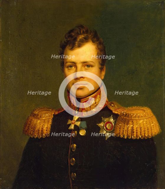 Portrait of Maxim I. Damas (1785-1862), 1823. Creators: George Dawe, Workshop of George Dawe.