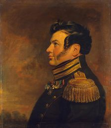 Portrait of Maxim K. Kryzhanovsky (1777-1839), 1822. Creator: Workshop of George Dawe