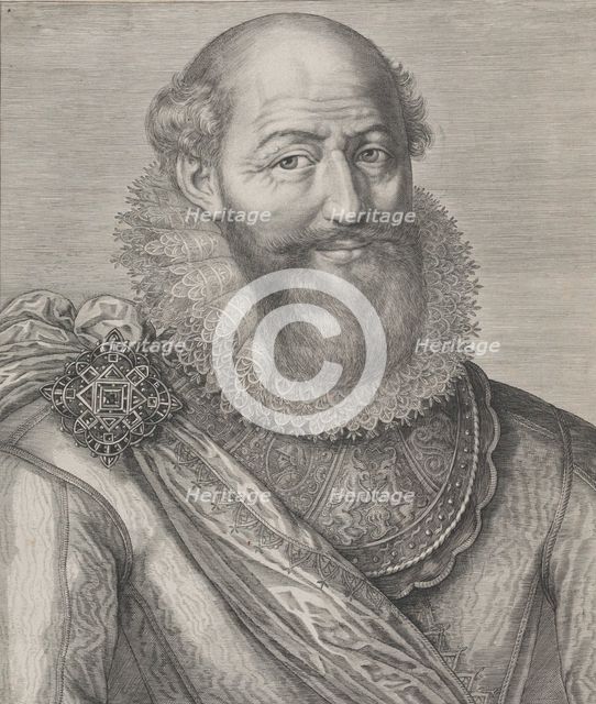 Portrait of Maximilien de Béthune, Duc de Sully, 1612. Creator: Jacob Matham.