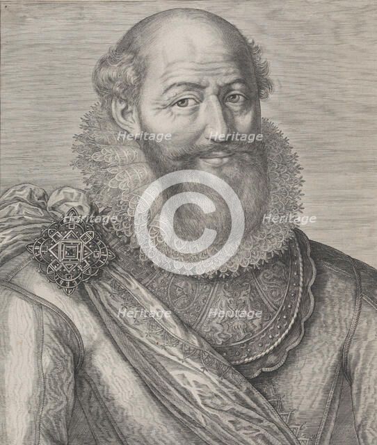 Portrait of Maximilien de Béthune, Duc de Sully, 1612. Creator: Jacob Matham.