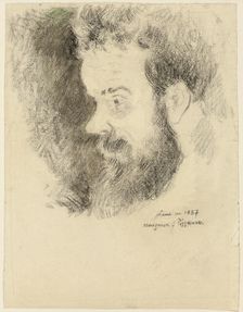 Portrait of Maximillian Luce in 1887. Creator: George Manzana-Pissarro