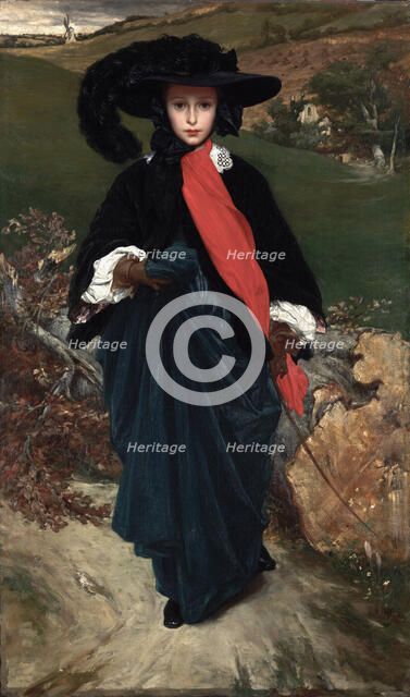 Portrait of May Sartoris. Artist: Leighton, Frederic, 1st Baron Leighton (1830-1896)