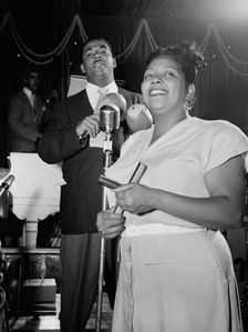 Portrait of Machito and Graciella Grillo, Glen Island Casino, New York, N.Y., ca. July 1947. Creator: William Paul Gottlieb